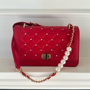NWT Badgley Mischka Red Crossbody